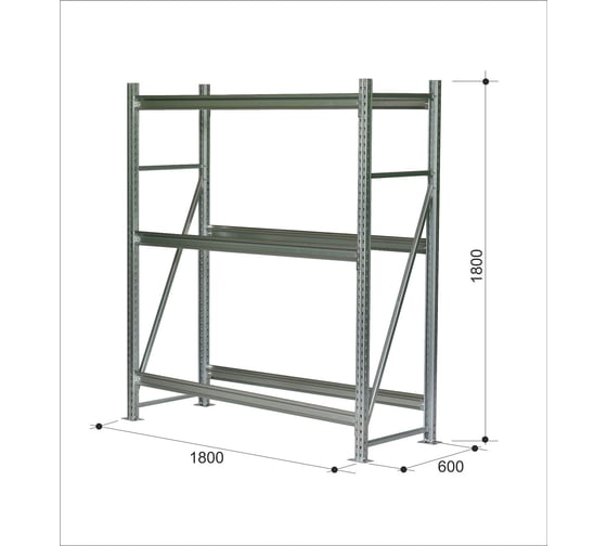 Изображение товара Профессиональный. Стеллажная система Steller 180х180х60 см 7308919774