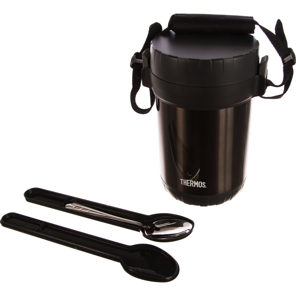 фото Многофункциональный термос для еды thermos jbg-1800 food jar 1.8 л, черный 656728