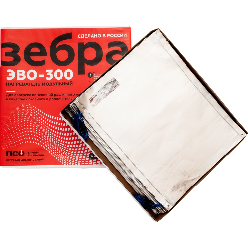 Электрообогреватель Зебра греющий потолок эво-300 ex 0,6x0,5 м 40 шт ZBR26