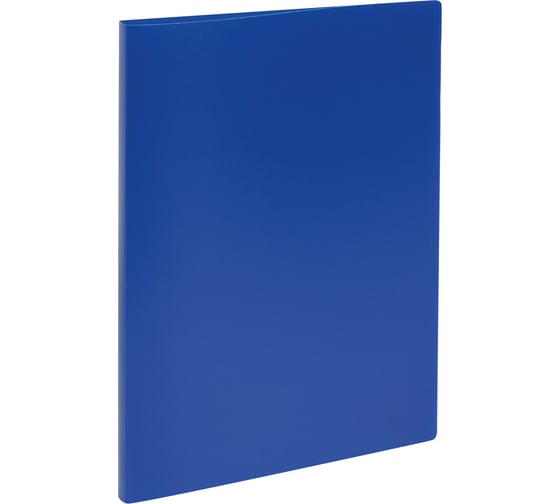 Изображение товара Папка с боковым зажимом Стамм а4, 14 мм, 500 мкм, пластик, синяя ММ-32217