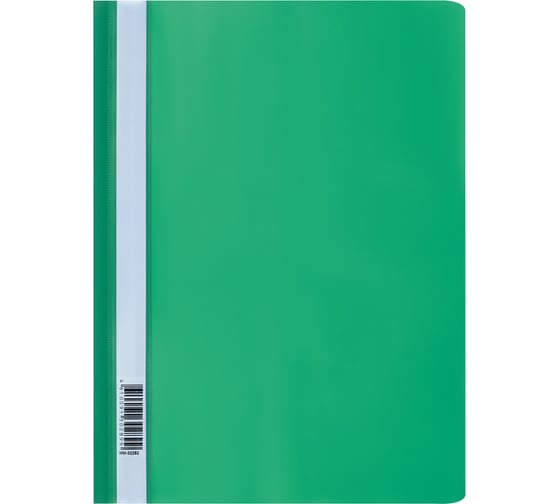 Изображение товара Папка-скоросшиватель Стамм пластик, а4, 160 мкм, зеленая с прозр. верхом ММ-32252