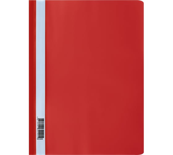 Изображение товара Папка-скоросшиватель Стамм пластик, а4, 160 мкм, красная с прозр. верхом ММ-32253