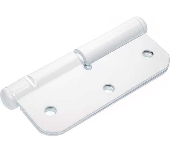 Изображение товара Петля накладная Левша ПН1-85 кр.уг. белая правая У1-6609.Бп