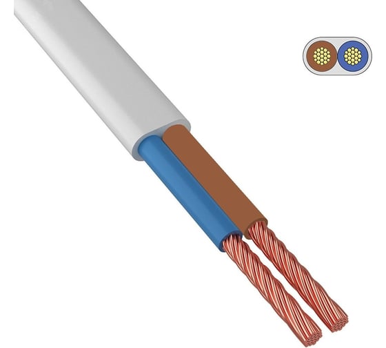 Изображение товара Шнур iTOK шввп 2x0,75 гост белый (100 метров) i-KPP-SHVVP-2075-100-W