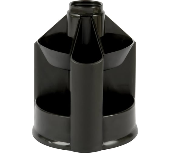 Изображение товара Набор канцелярских принадлежностей Стамм minidesk, 13 предметов, вращающийся, черный ОРН-30480