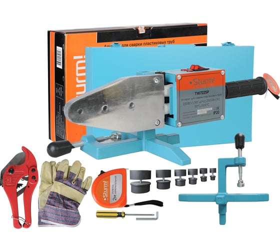 Изображение товара Аппарат для сварки пластиковых труб Sturm Проф, 2500 Вт TW7225P