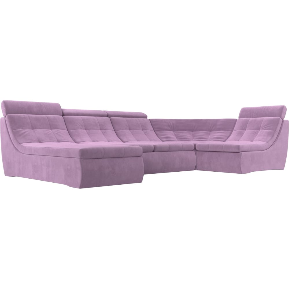 П-образный модульный диван Лига диванов артмебель п образный модульный диван монреаль велюр голубой экокожа