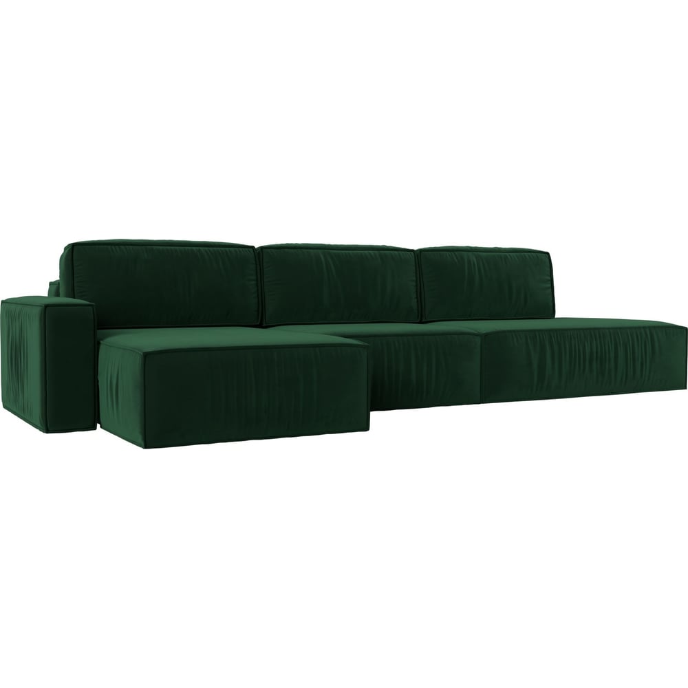 Угловой диван Лига диванов диван еврокнижка артмебель атлант микровельвет зеленый стол с левой стороны