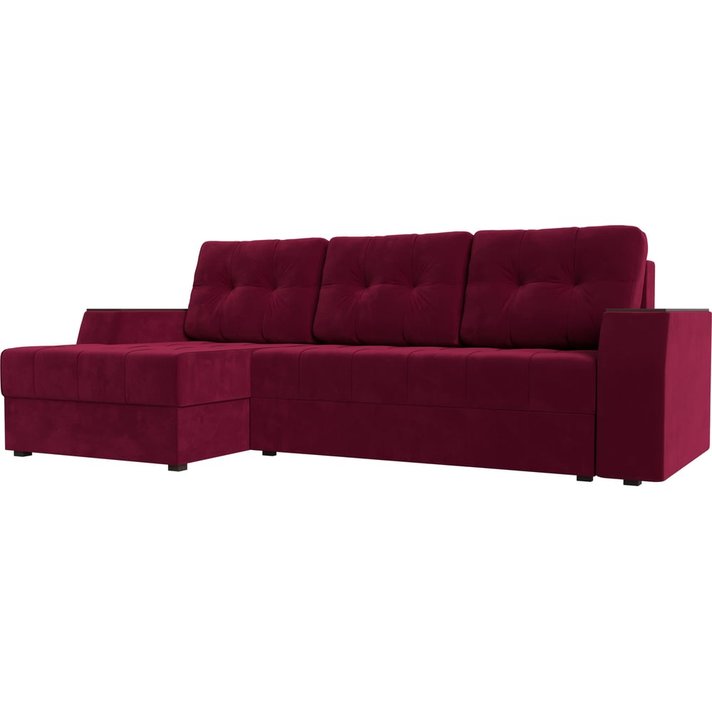 Угловой диван Лига диванов диван еврокнижка артмебель сенатор микровельвет фиолетовый