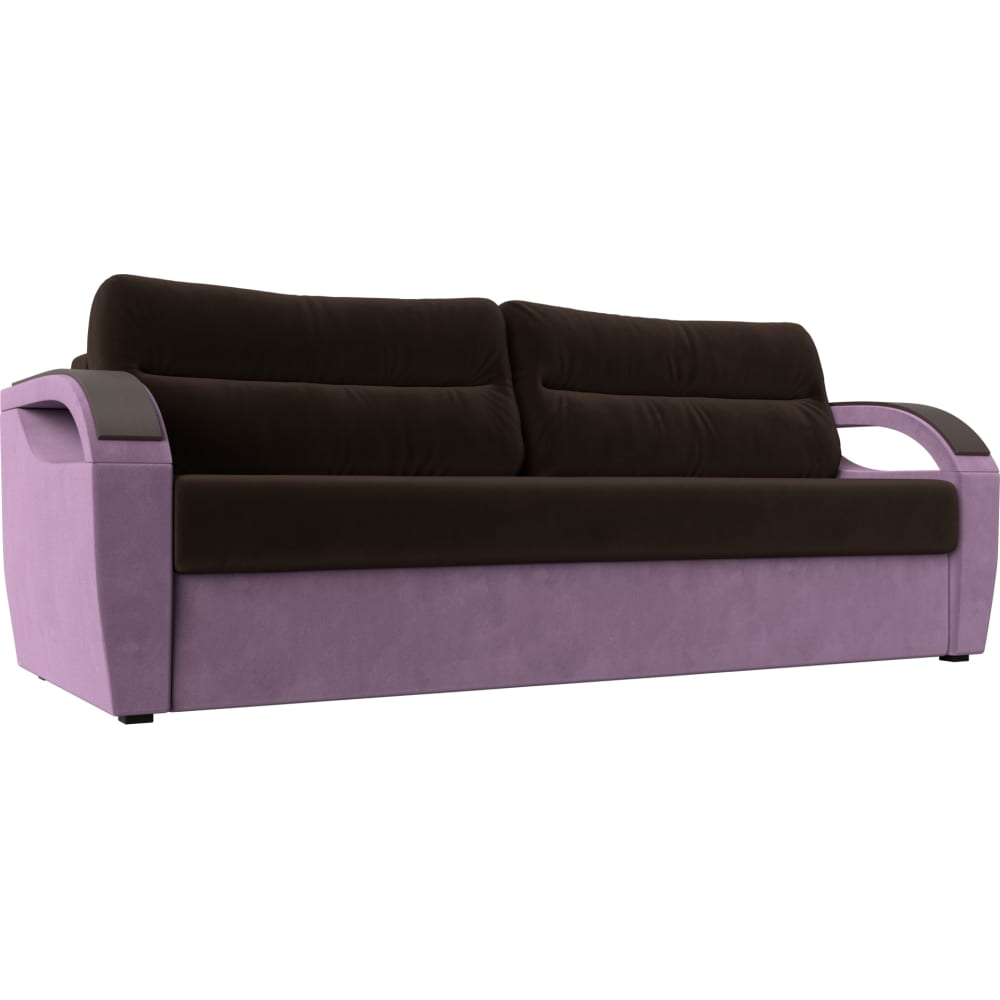 Прямой диван Лига диванов диван еврокнижка артмебель сенатор микровельвет фиолетовый