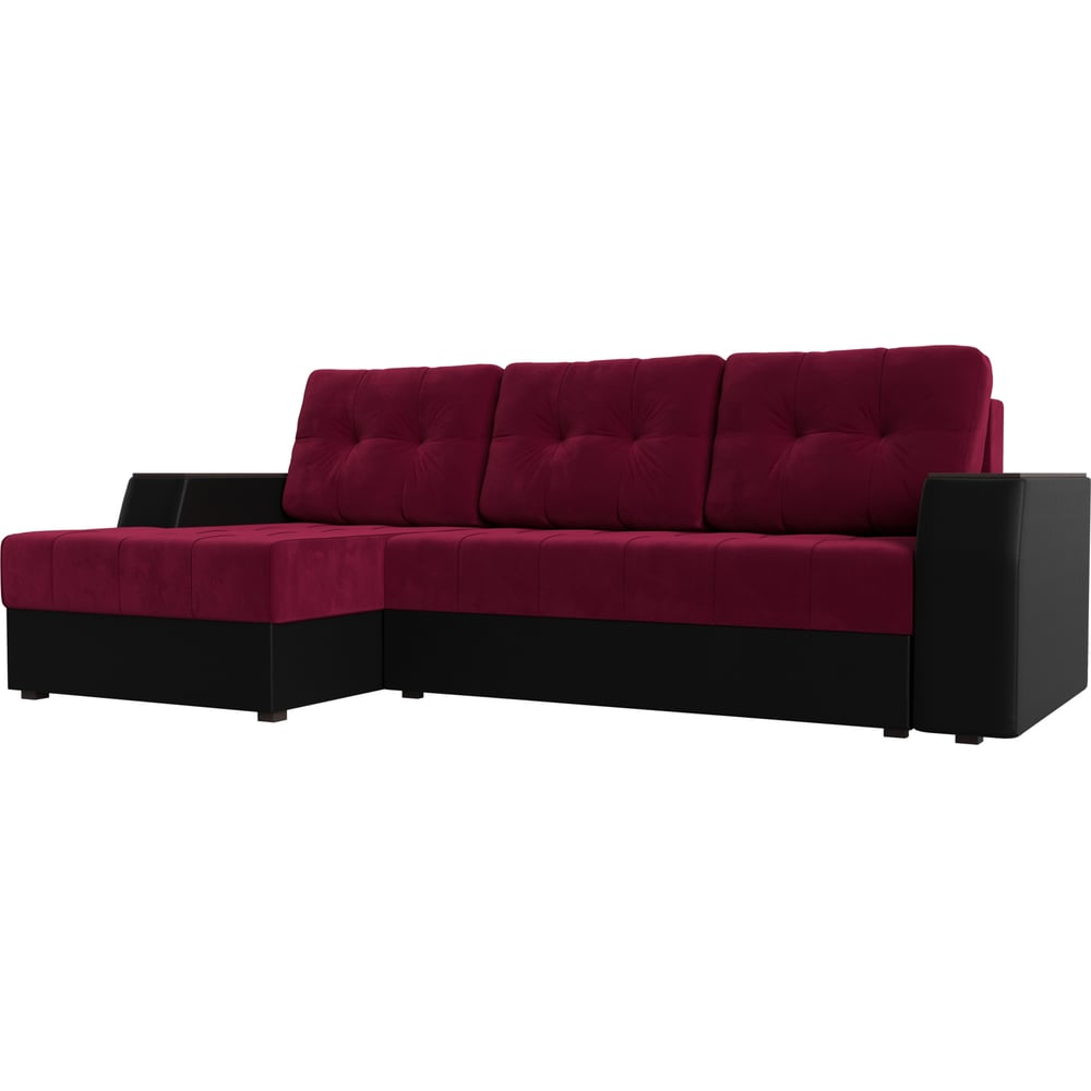Угловой диван Лига диванов артмебель диван монреаль микровельвет бордовый экокожа