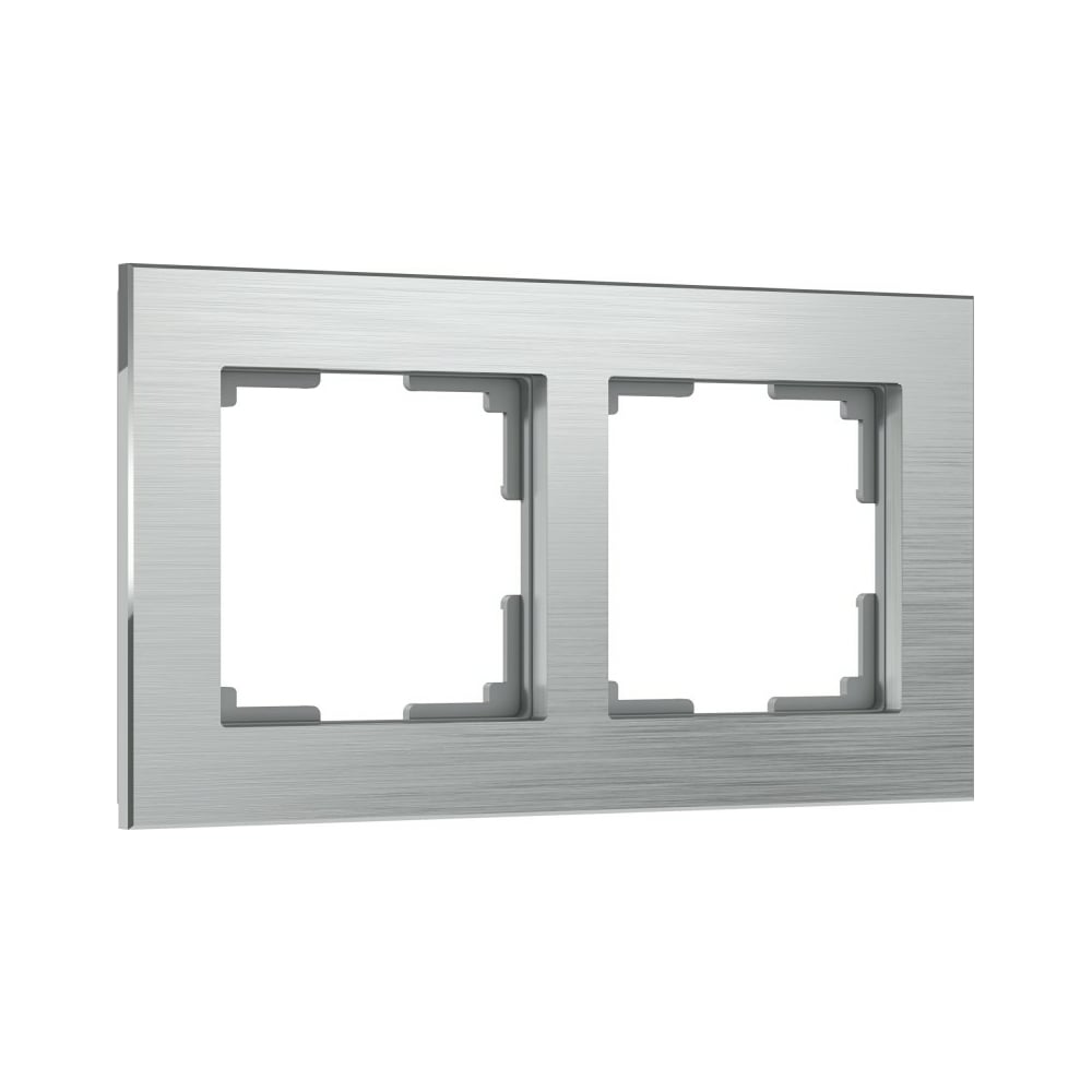 Рамка Werkel Aluminium двухместная алюминий (a050957)