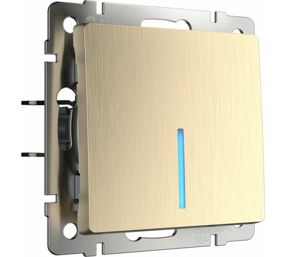 Изображение товара Выключатель WERKEL W1112110 одноклавишный проходной с подсветкой a051412