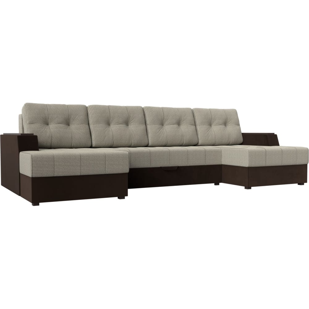 П-образный диван Лига диванов диван еврокнижка мебелико венеция микровельвет