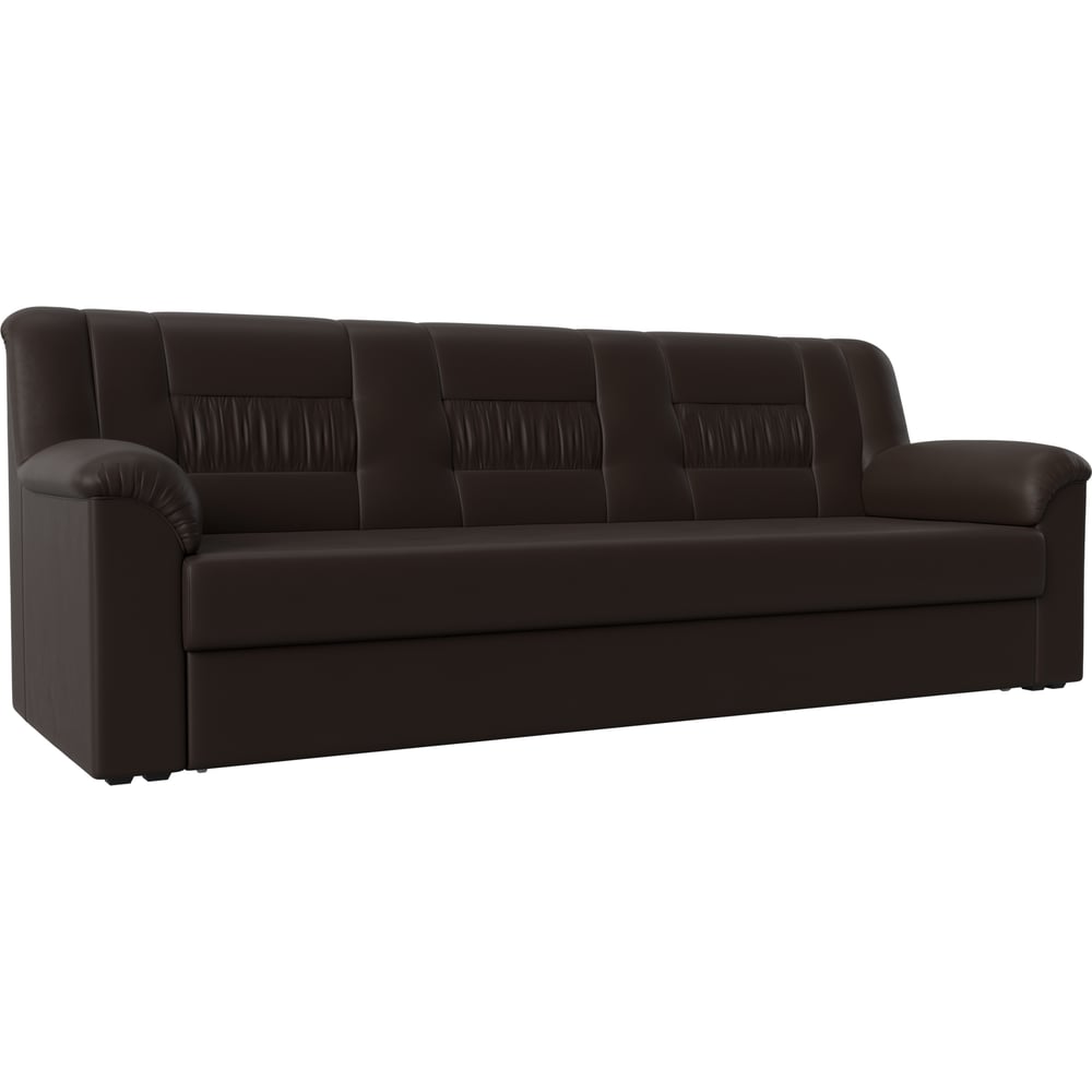 Изображение товара Прямой диван Лига диванов Карелия экокожа коричневый