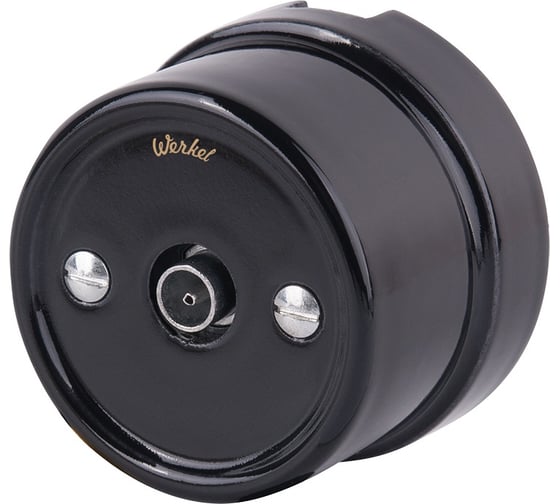 Изображение товара ТВ розетка WERKEL W5683008 черный Ретро a051449