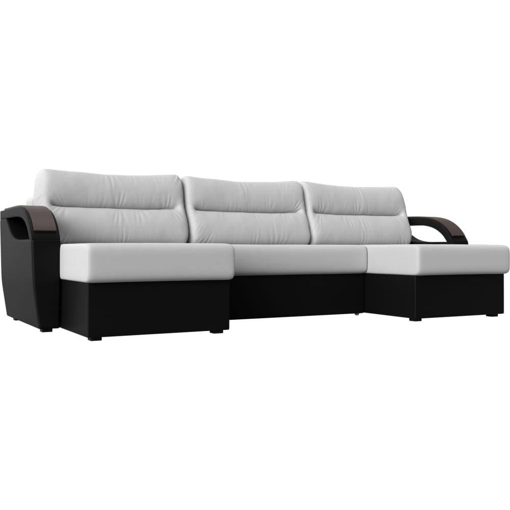 П-образный диван Лига диванов п образный диван артмебель меркурий вельвет экокожа белый