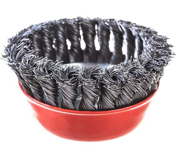 Изображение товара Щетка-крацовка скрученная проволока, 100 мм, М14 РемоКолор 45-1-205