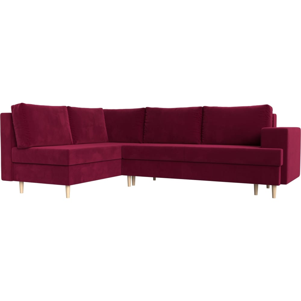 Угловой диван Лига диванов кресло лига диванов неаполь микровельвет бордовый 111961
