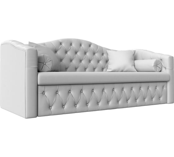 Изображение товара Прямой диван Лига диванов Мечта полностью экокожа белая 112872