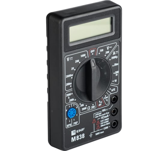 Изображение товара Цифровой мультиметр EKF M838 Master In-180701-bm838