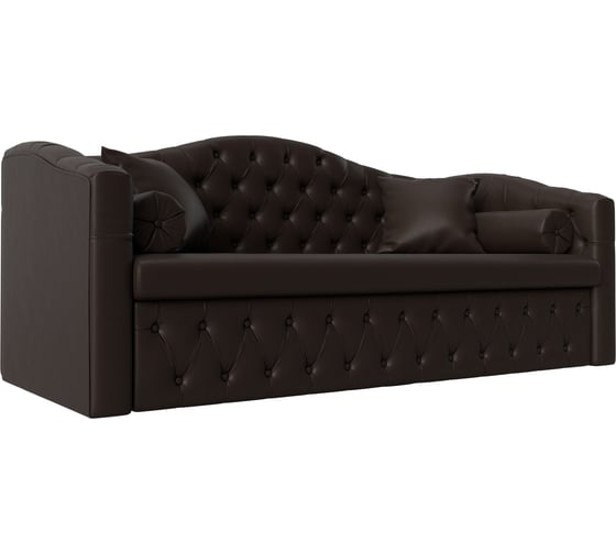 Изображение товара Прямой диван Лига диванов Мечта полностью экокожа коричневая 112873