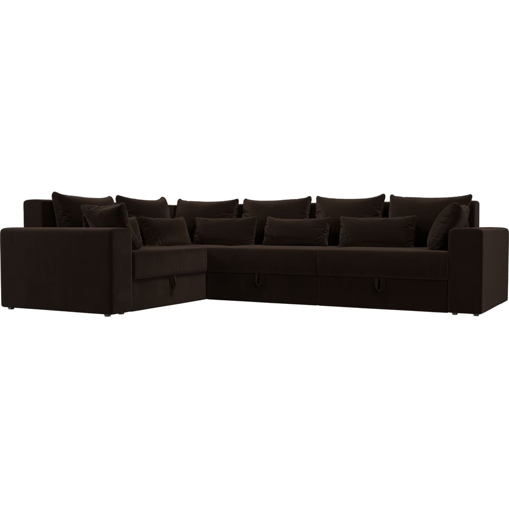 Угловой диван Лига диванов диван еврокнижка артмебель сатурн микровельвет черно фиолетов