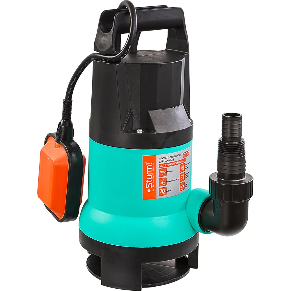 Изображение товара Погружной дренажный насос Sturm WP9790P бытовой универсальный