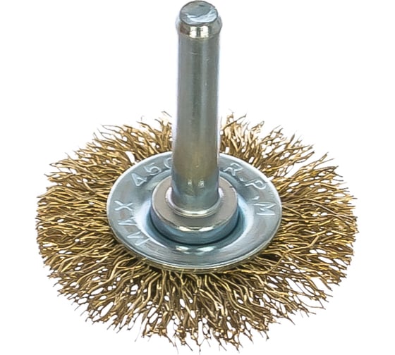 Изображение товара Щетка-крацовка со шпилькой для дрели, 40 мм РемоКолор  45-3-104