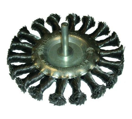 Изображение товара Щетка-крацовка со шпилькой для дрели, 75 мм РемоКолор 45-3-207