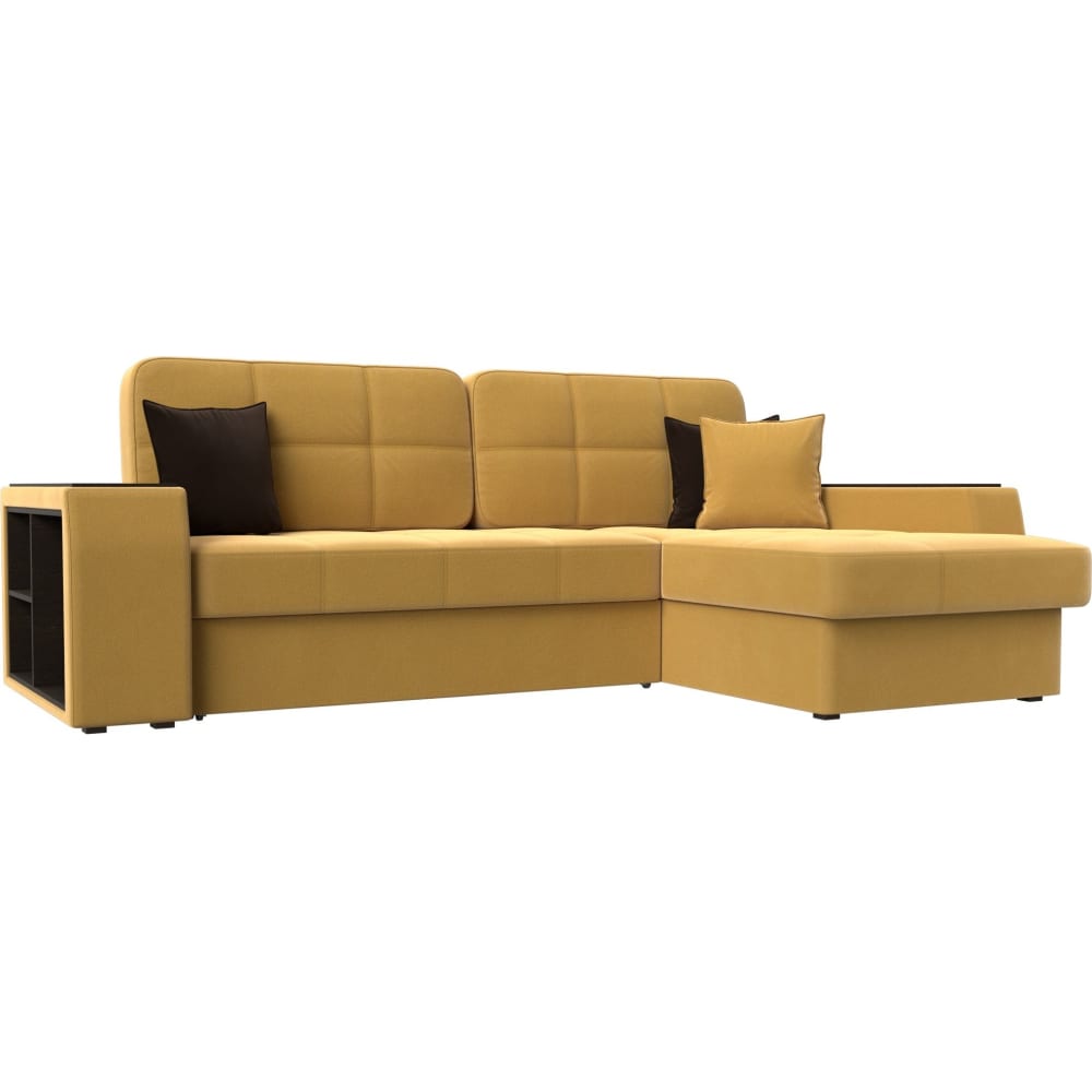Угловой диван Лига диванов угловой диван лига диванов амстердам лайт микровельвет желтый левый угол 112458l