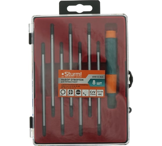 Изображение товара Набор отверток для точной механики Sturm 1040-11-S14