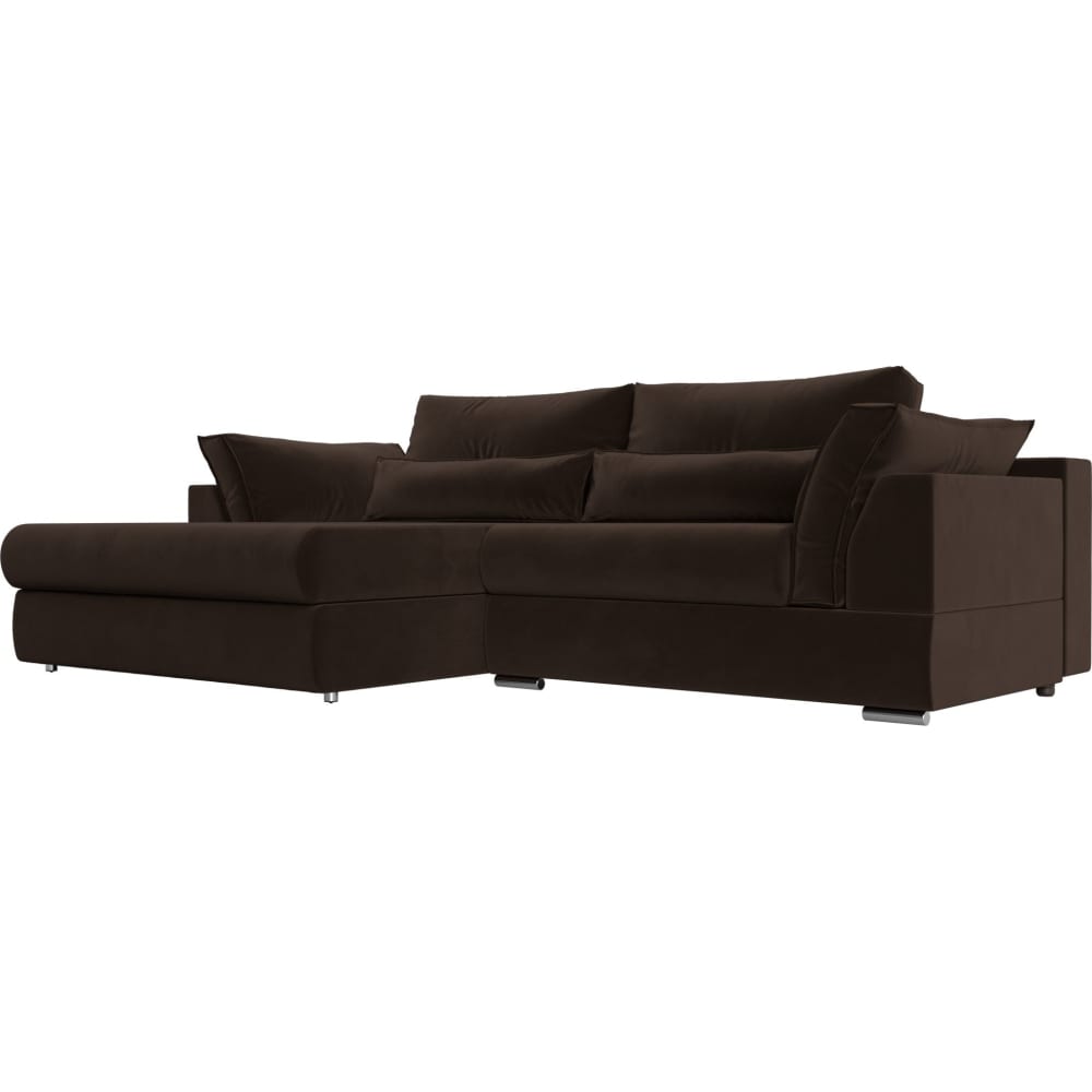 модуль лига диванов холидей кресло экокожа коричневый Угловой диван Лига диванов