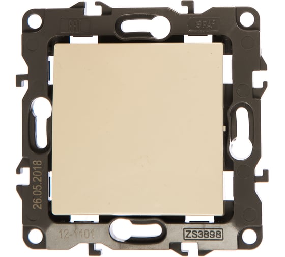 Изображение товара Выключатель ЭРА 12-1101-02 10АХ-250В, IP20, слоновая кость Б0014622