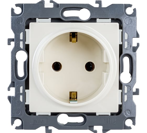 Изображение товара Розетка ЭРА 12-2101-02 2P+E Schuko, 16A-250В, IP20, слоновая кость Б0014676