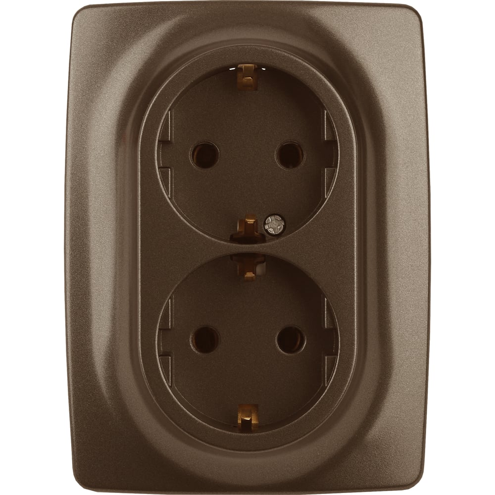 Изображение товара Розетка силовая ЭРА 12-2106-13 Schuko 16А бронза IP20 монтаж скрытый