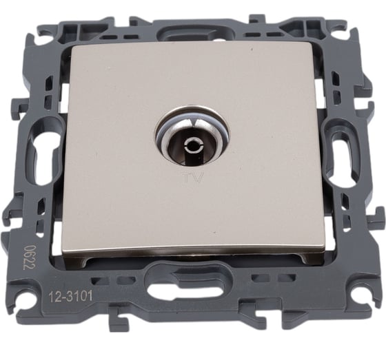 Изображение товара Одиночная TV розетка ЭРА 12-3101-04 IP20, шампань Б0014708