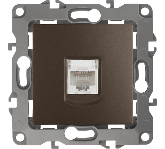 Изображение товара Информационная розетка ЭРА 12-3107-13 RJ45, IP20, бронза Б0019351