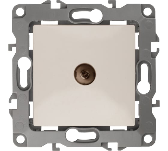 Изображение товара Одиночная TV розетка ЭРА 12-3101-02 IP20, слоновая кость Б0014706