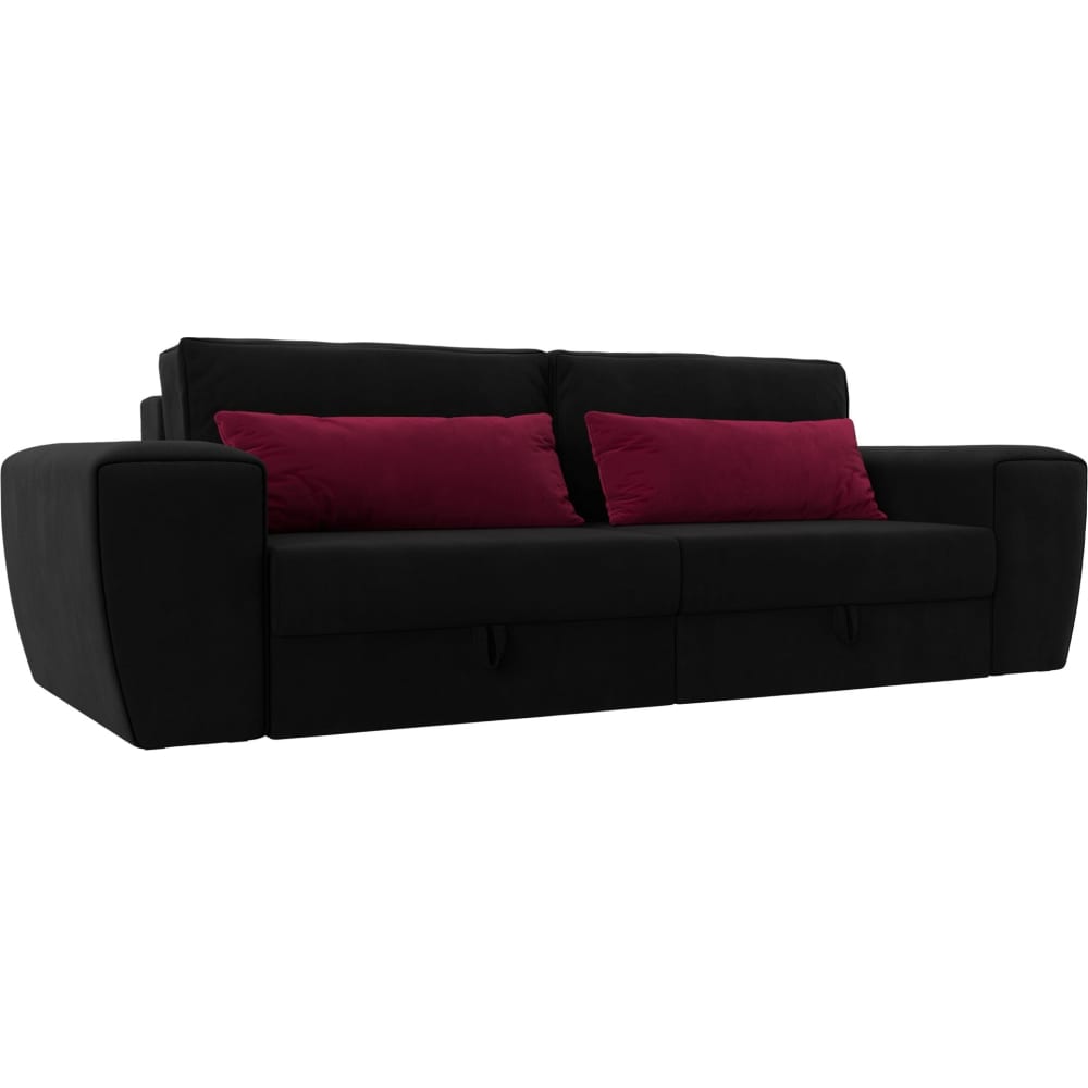 Прямой диван Лига диванов прямой диван лига диванов прага модерн подлокотник справа микровельвет бордовый