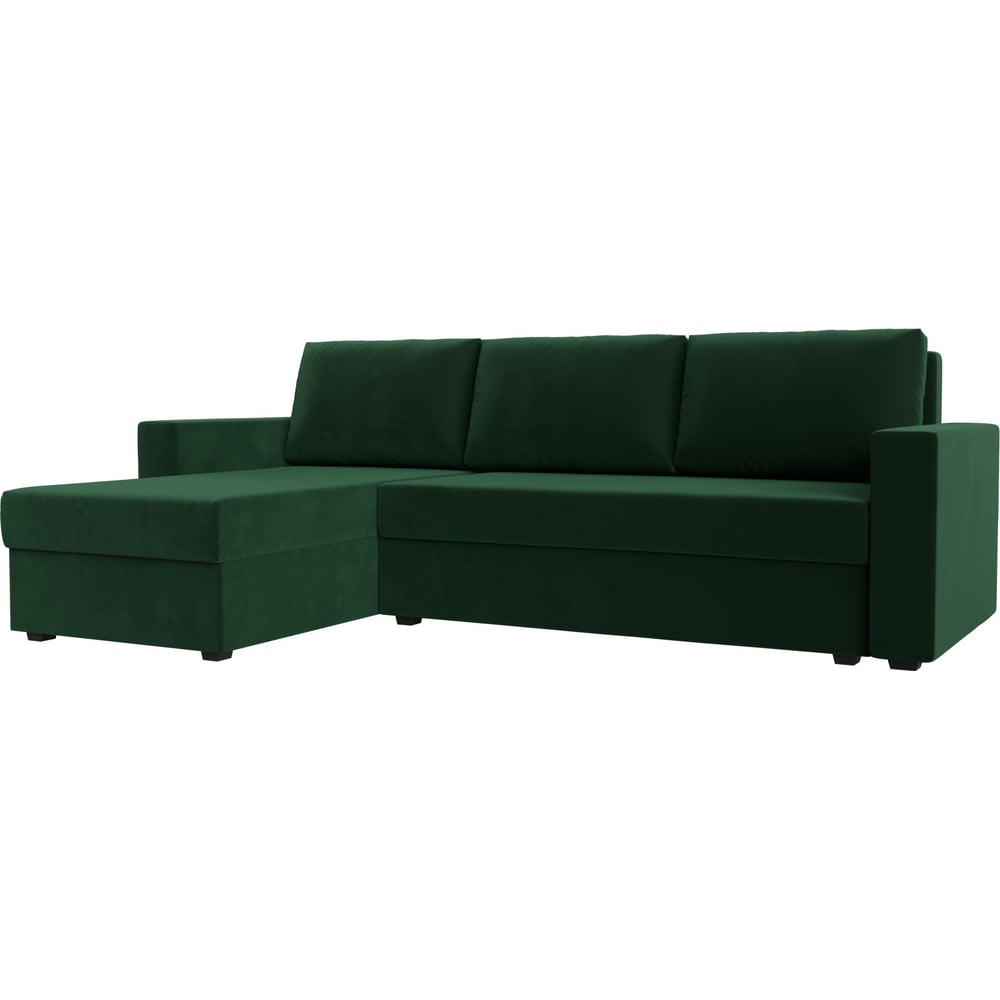 Изображение товара Угловой диван Лига диванов Траумберг Лайт левый велюр зеленый 117150L