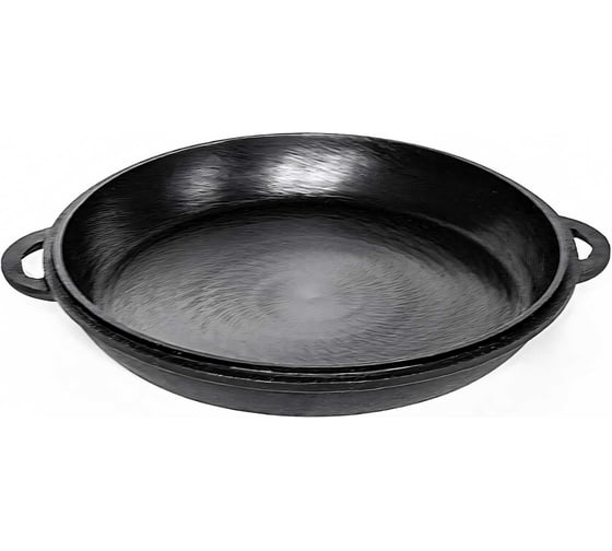 Изображение товара Крышка-сковорода Davr Metall davrmetall чугунная, диаметр 40 см, для казана 12 литров крыш(сков)12л