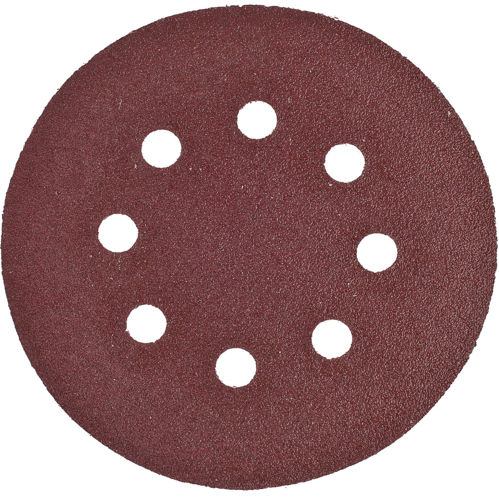 Изображение товара Круг шлифовальный (5 шт; 125 мм; 8 отверстий; P80; липучка) Sturm 9010-1258-080