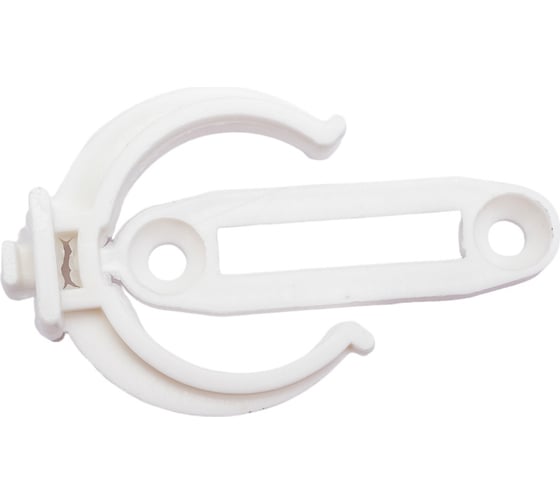 Изображение товара Клипса-держатель для пластикового цоколя с планкой Tech-Krep/Zitar белая, 4 шт., пакет 148543