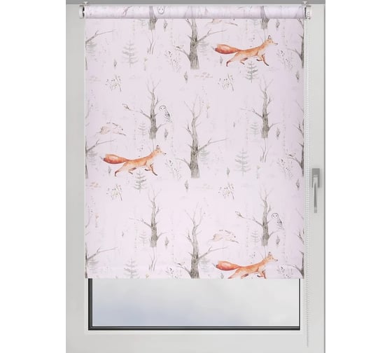 Изображение товара Рулонная штора PRAKTO PRINT 100x160 см Лесные друзья лисы, день 9403217449