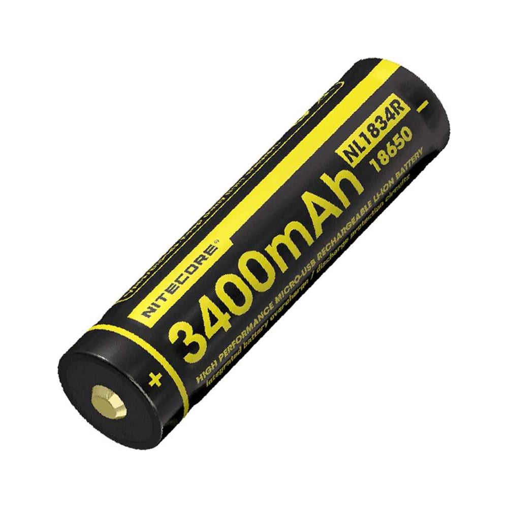 Изображение товара Аккумулятор Nitecore NL1834RX 18650 USB-C 3400 мА*ч защищенный