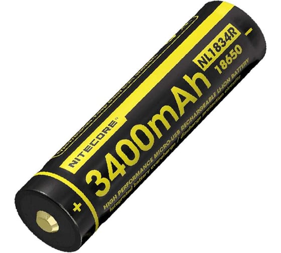 Изображение товара Аккумулятор Nitecore NL1834RX 3400 18650 USB-C 16808