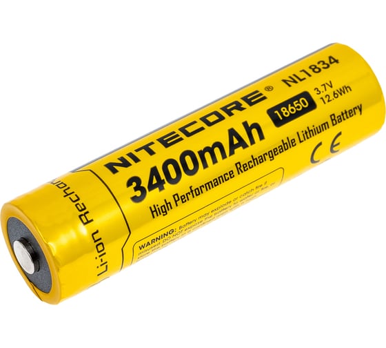 Изображение товара Аккумулятор Nitecore NL1834 18650 3.7v 3400mA 10927