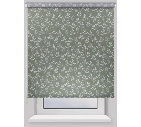 Изображение товара Рулонная штора PRAKTO PRINT 110x160 см Луговые травы, зеленый 9403217793
