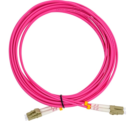 Изображение товара Оптический шнур Cabeus duplex lc-lc 50/125 mm om4 5м lszh FOP-50-OM4-LC-LC-5m